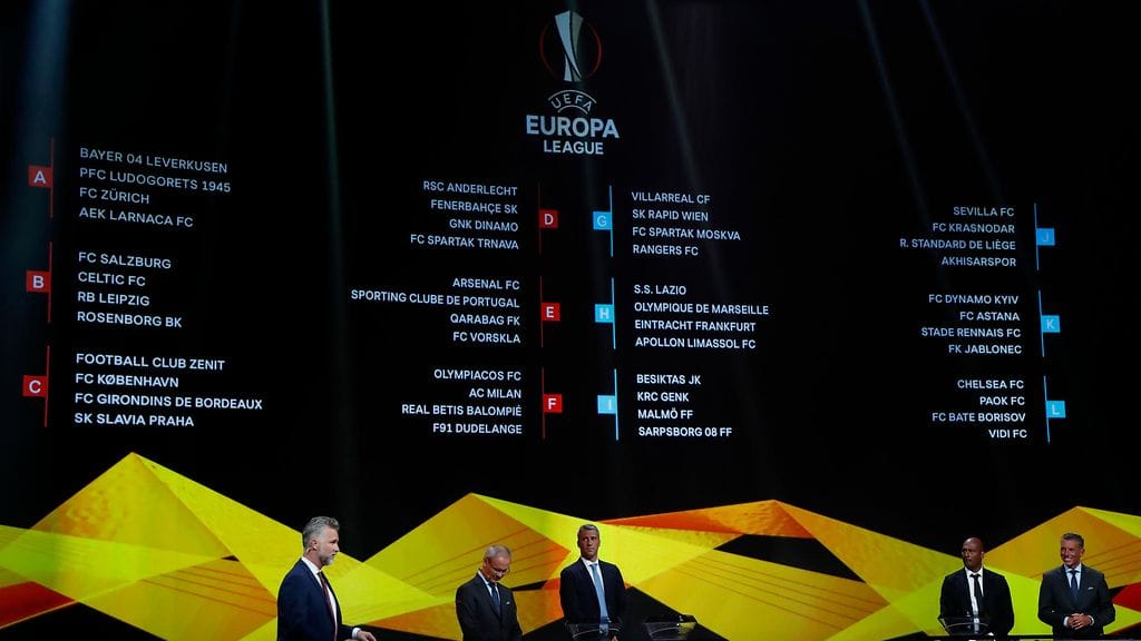 Eurooppa-liigan lohkot arvottiin perjantaina.