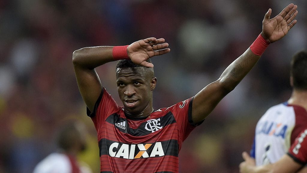 Vinicius Junior siirtyi Flamengosta Real Madridiin 45 miljoonan euron siirtosummalla.