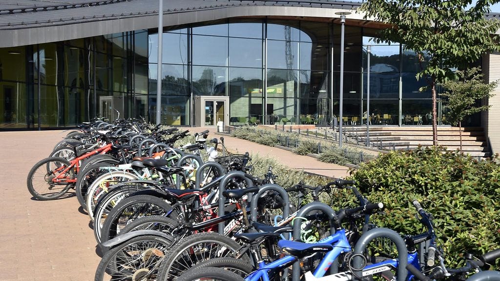 Saunalahden yhtenäinen peruskoulu Espoossa 3. syyskuuta 2018.