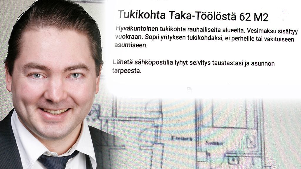 Kesäkuussa 2013 julkaistussa ilmoituksessa puhutaan yrityksen tukikohdasta, joka ei sovellu perheille tai vakituiseen asumiseen. Pari kuukautta myöhemmin julkaistuun ilmoitukseen on kuitenkin lisätty maininta, jonka mukaan ulkopaikkakuntalainen voi asua huoneistossa.
