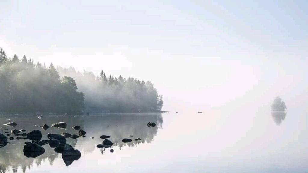 Uutissilmä, sumu, järvi