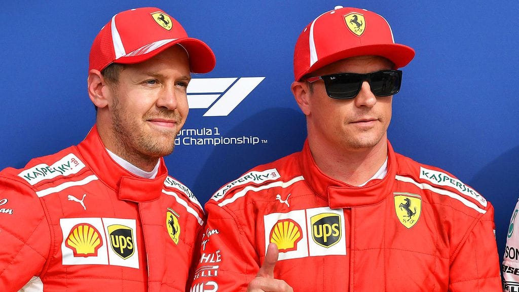Sebastian Vettel ja Kimi Räikkönen