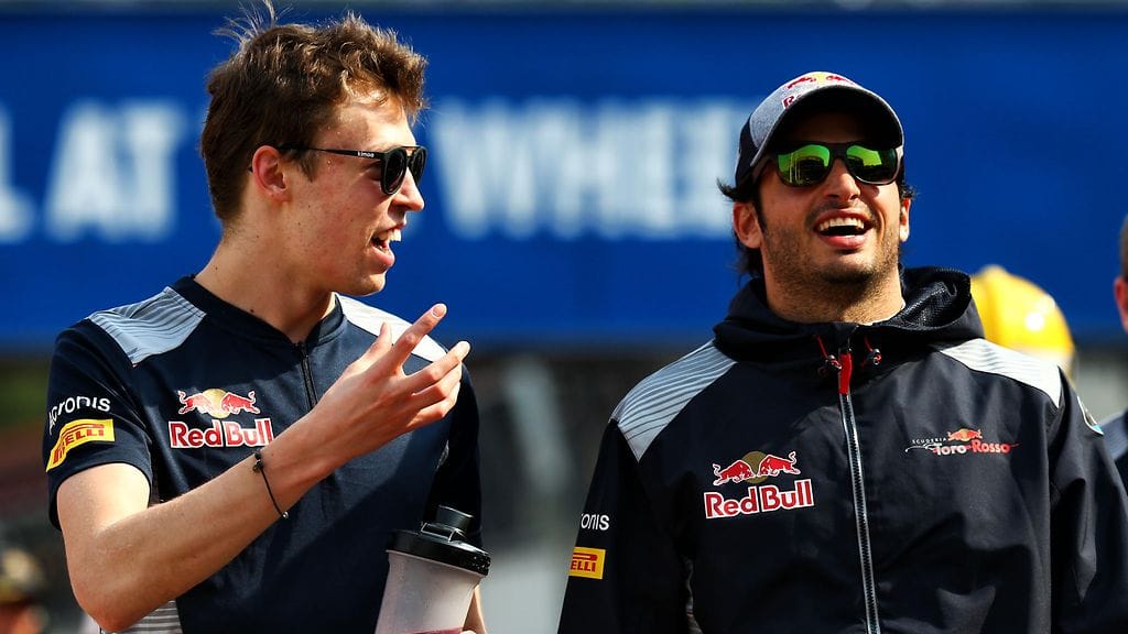 Daniil Kvjat ja Carlos Sainz jr. ajoivat Toro Rossolla kausina 2016 ja 2017.