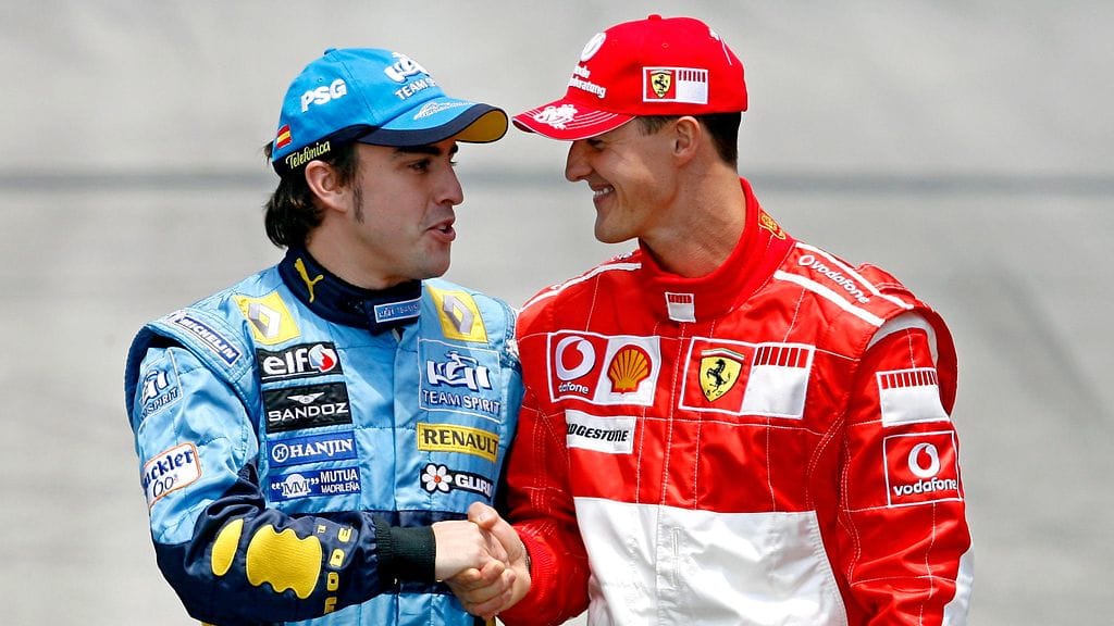 Fernando Alonso ja Michael Schumacher