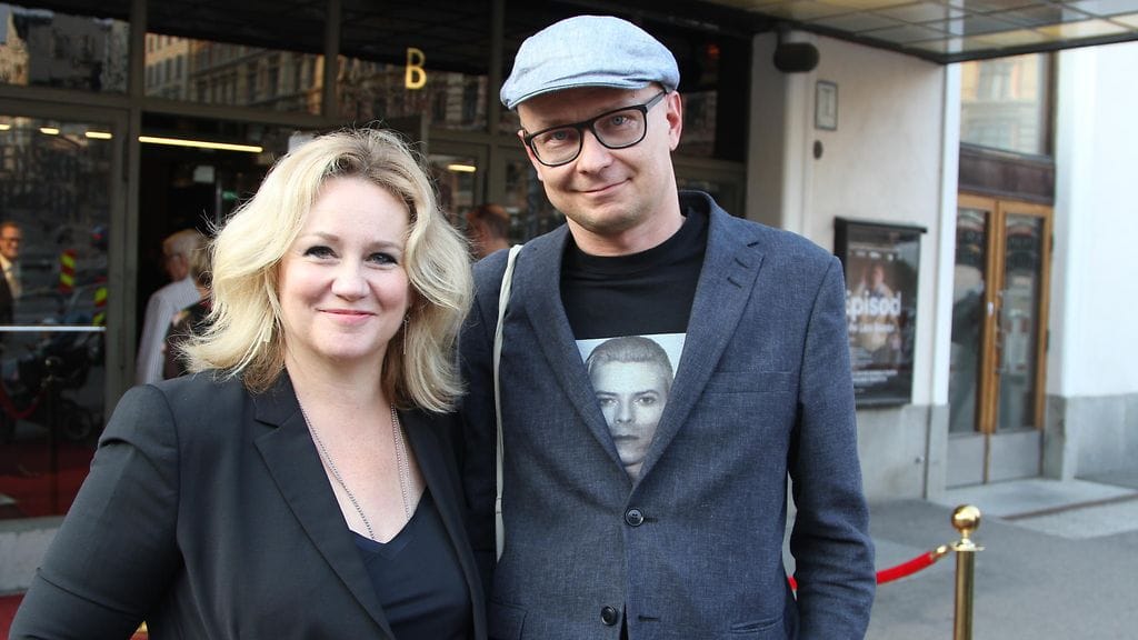 Maria Sid ja Mika Ronkainen Chess-musikaalin ensi-illassa.