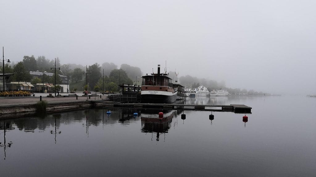 Tyyntä ennen myrskyä Lappeenrannan satamassa. Lukijan kuvaa.