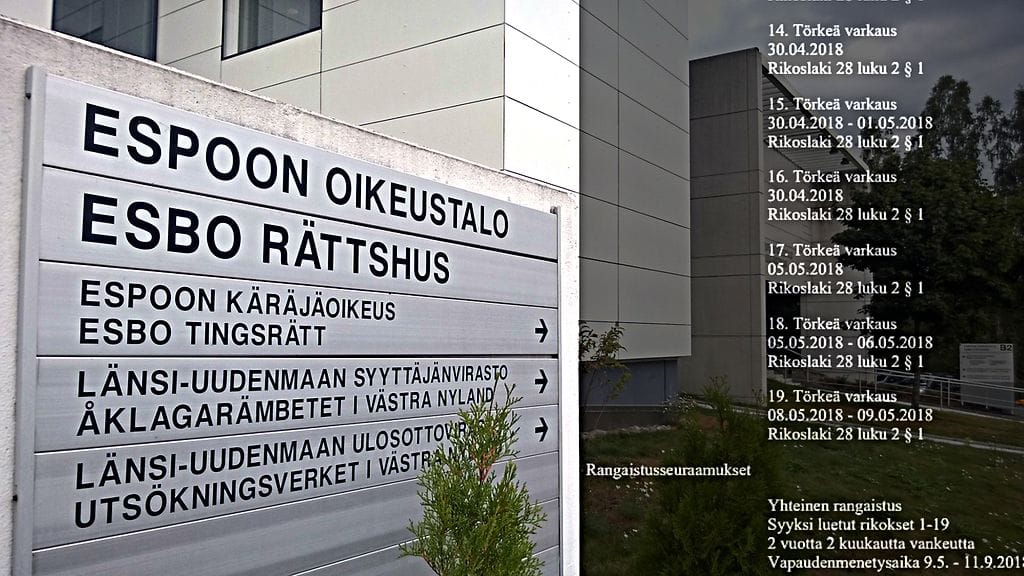 Espoon käräjäoikeus antoi jutussa päätöksen tiistaina.
