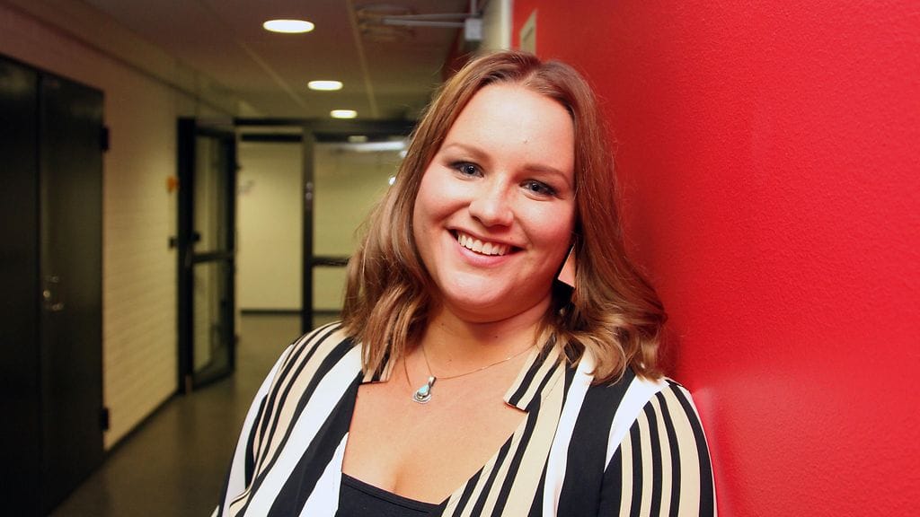 Suvituuli Siikasaari EVS-studiolla 13. syyskuuta 2018.