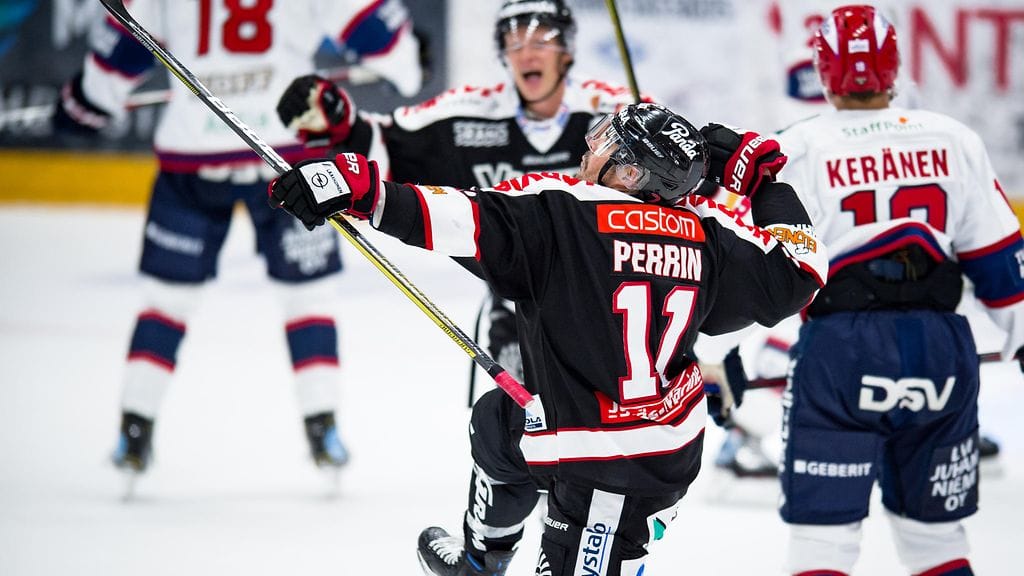 Eric Perrin täräytti heti maalin, kun hän palasi liigapelien merkeissä Jyväskylään.