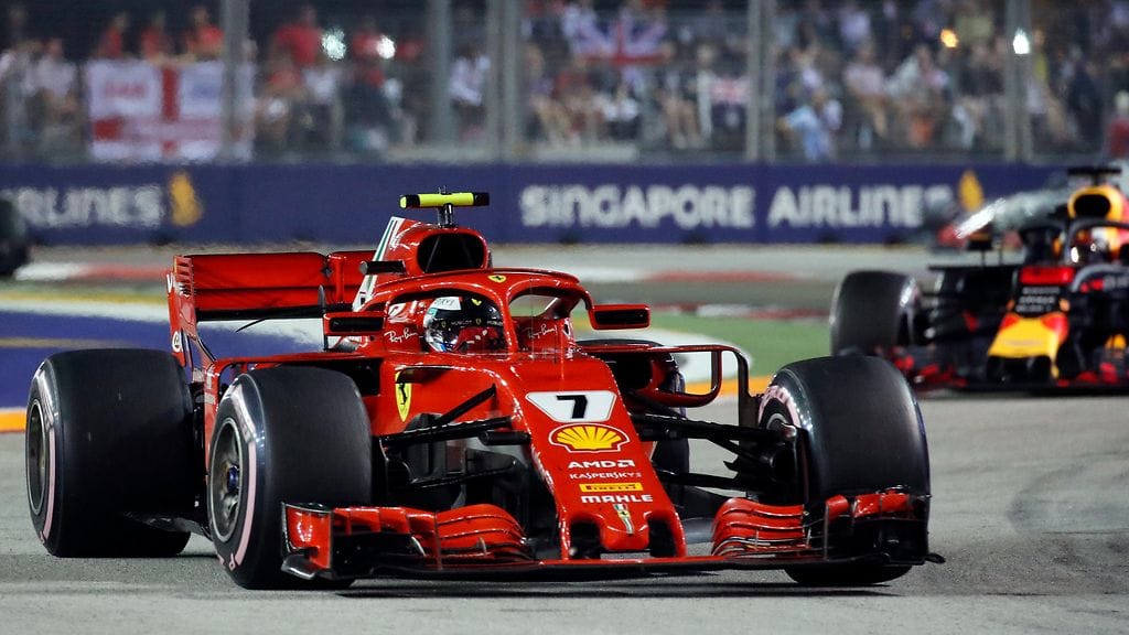 Ferrarin suomalaiskuski Kimi Räikkönen oli Singaporen GP:ssä viides.