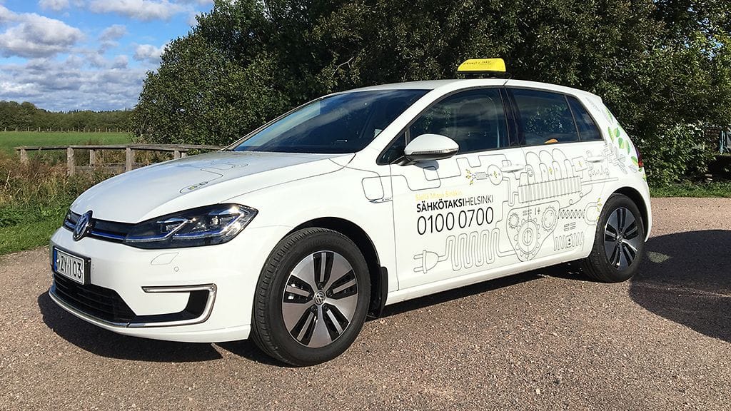 taksi helsinki volkswagen e-golf