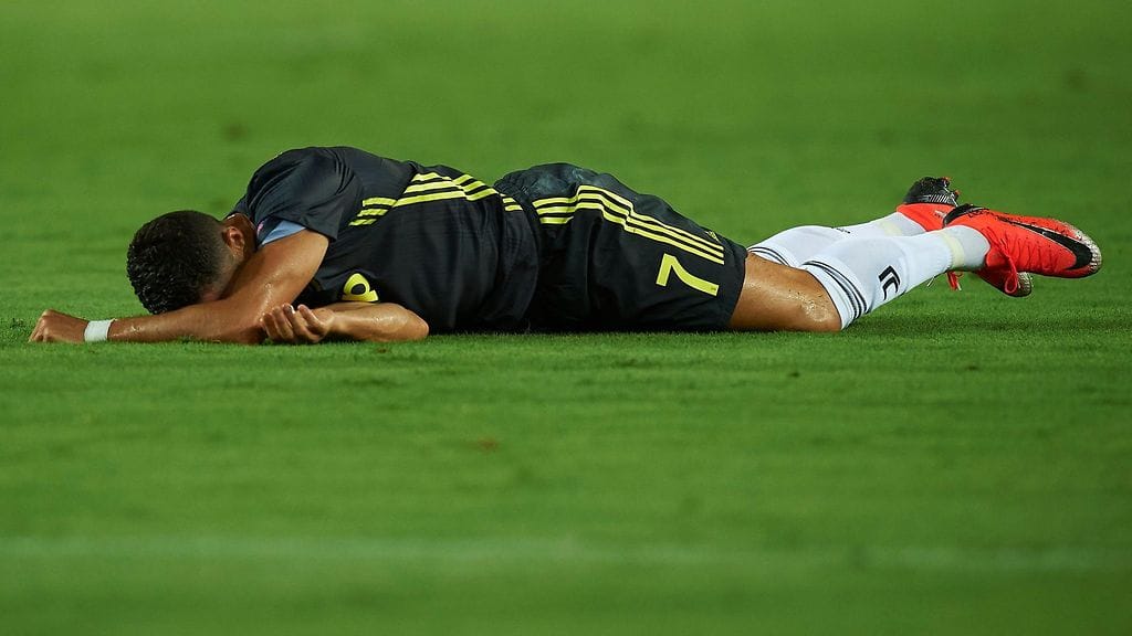 Ulosajo Valencia-ottelussa otti Cristiano Ronaldoa koville.