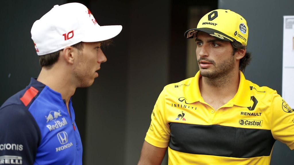 Pierre Gasly ja Carlos Sainz