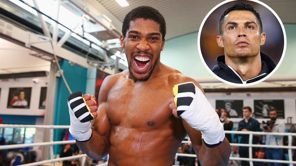 Cristiano Ronaldo on inspiroinut Anthony Joshuaa harjoittelussaan.