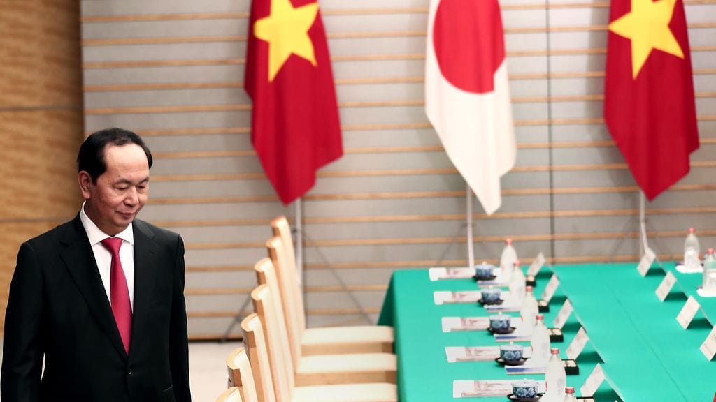 Vietnamin presidentti Tran Dai Quang aikaisemmin tänä vuonna.