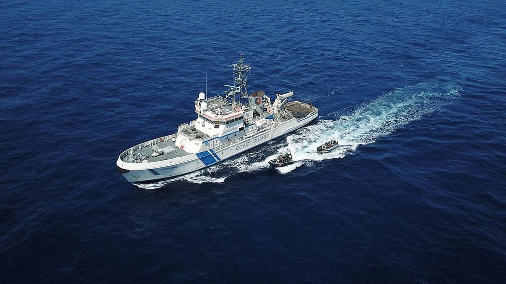 Kuvituskuva: Kuvassa Rajavartiolaitoksen vartiolaiva Merikarhu