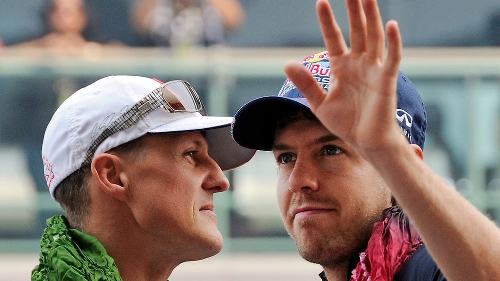Michael Schumacher ja Sebastian Vettel