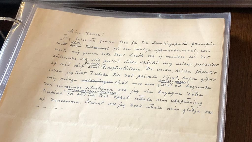 Mannerheim, Kansallisarkisto, aineisto