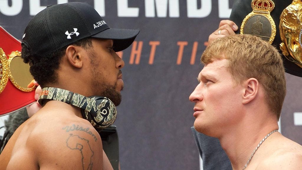Aleksandr Povetkin ja Anthony Joshua