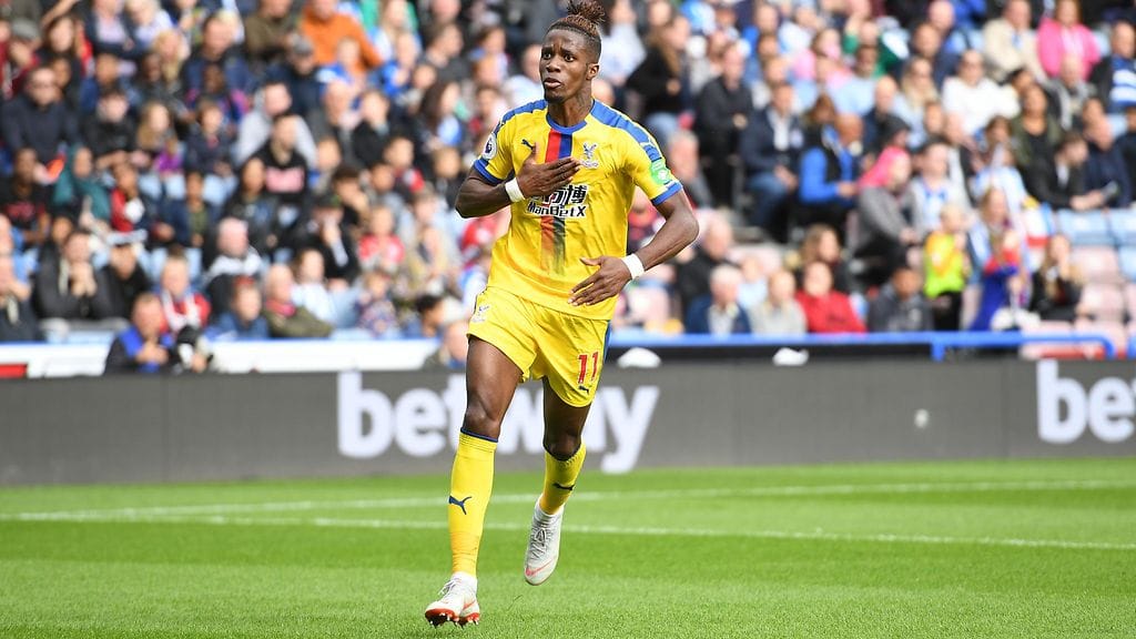 Wilfried Zaha on iskenyt kolme maalia neljään otteluun tämän kauden Valioliigassa.