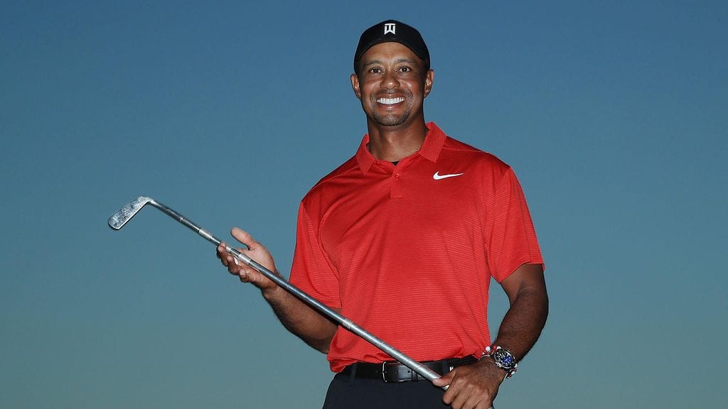 Tiger Woods juhli viiden vuoden tauon jälkeen PGA-kisan voittoa.