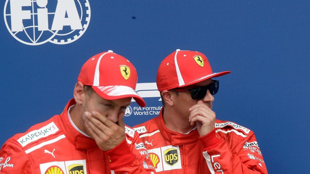 Sebastian Vettel ja Kimi Räikkönen