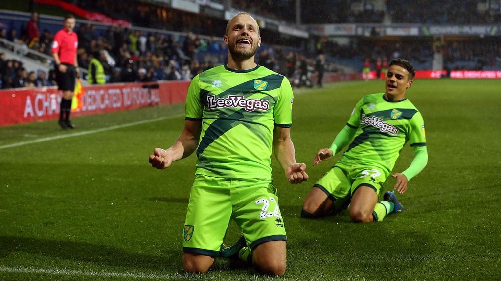 Teemu Pukki tuuletti lauantaina ottelun avausmaaliaan.