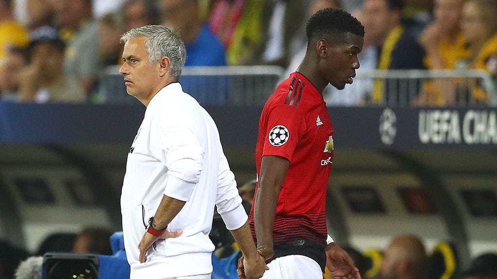 Paul Pogba ja Jose Mourinho on ajautunut isoihin riitoihin.