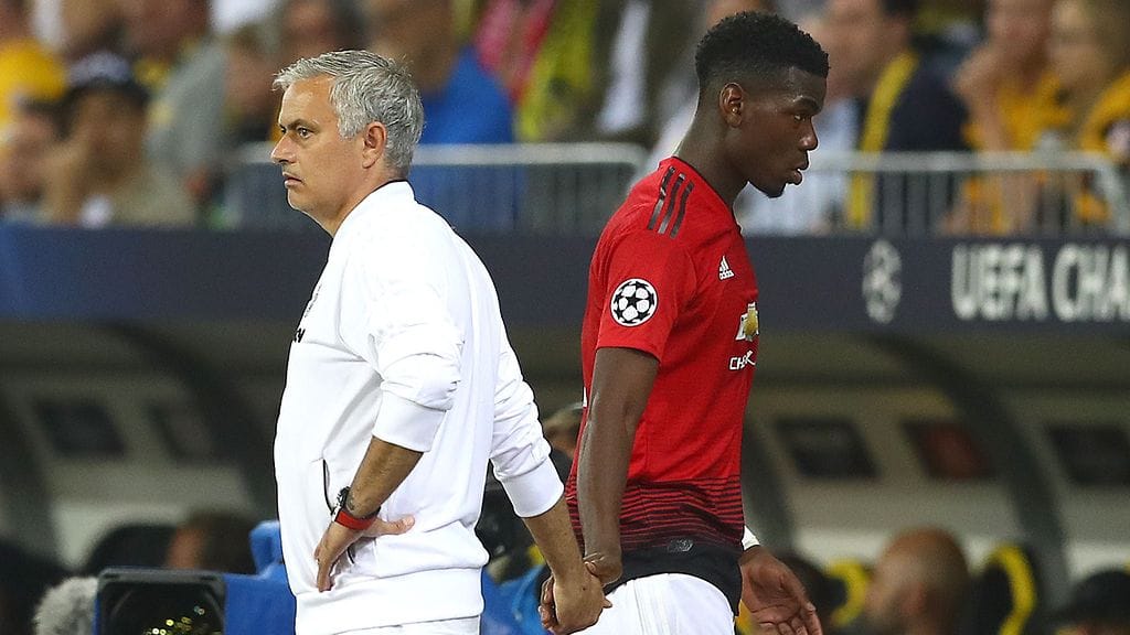 José Mourinho ja Paul Pogba