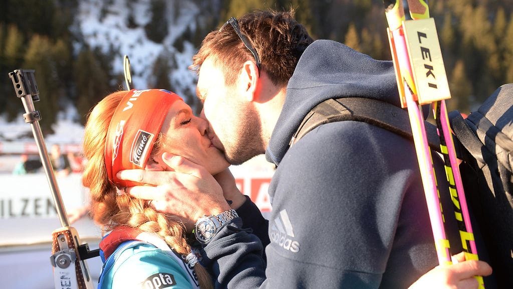 Gabriela Koukalova ja Petr Koukal