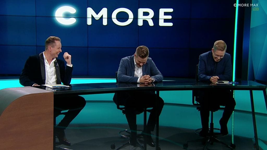 Kimi Räikkösen letkautus sai C Moren F1-studion repeämään.