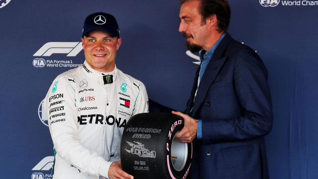 Valtteri Bottas ajoi paalulle Venäjän GP:n aika-ajoissa.