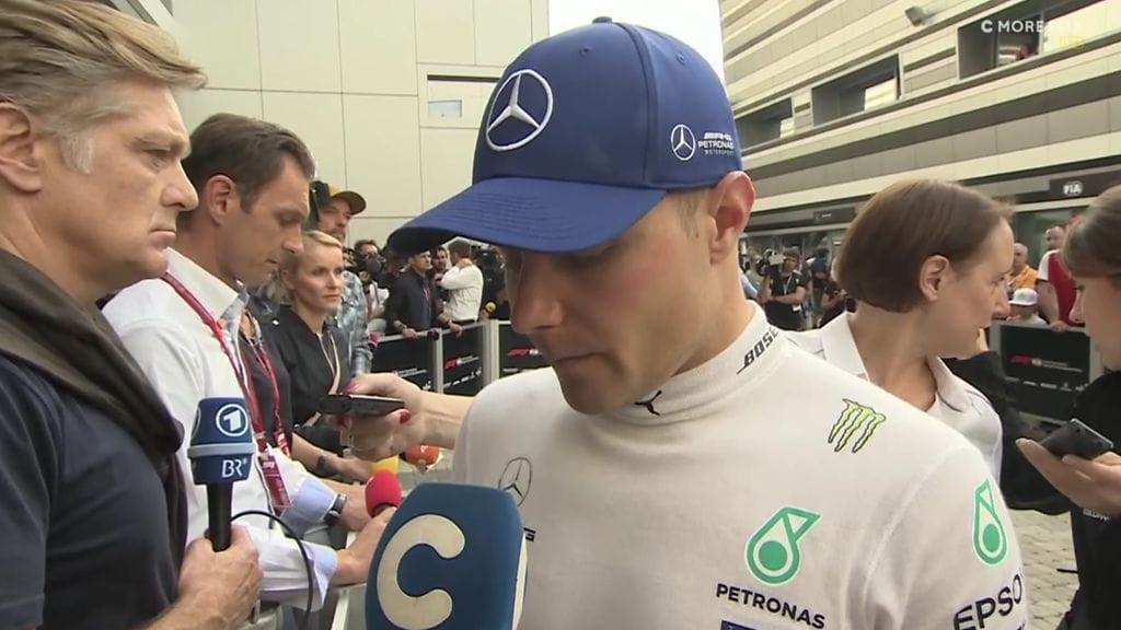 Mercedeksen suomalaiskuski Valtteri Bottas hämmästeli Venäjän GP:ssä koettua tallimääräystä, jossa hänen piti päästää Lewis Hamilton edelle.