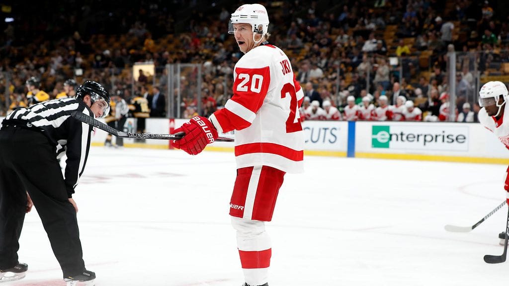 Jussi Jokinen ei jatka Detroit Red Wingissä.