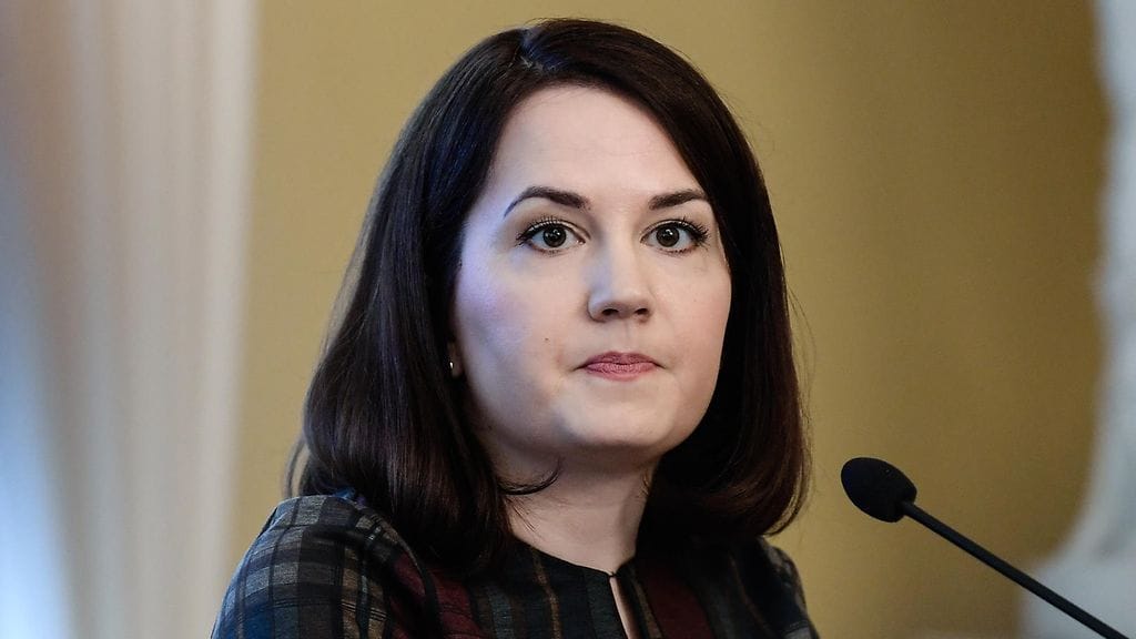 Opetusministeri Sanni Grahn-Laasonen (kok.).