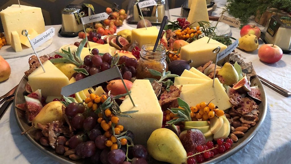 juustopöytä juustot