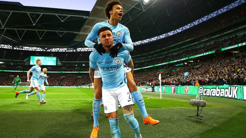 Kyle Walker ja Leroy Sane