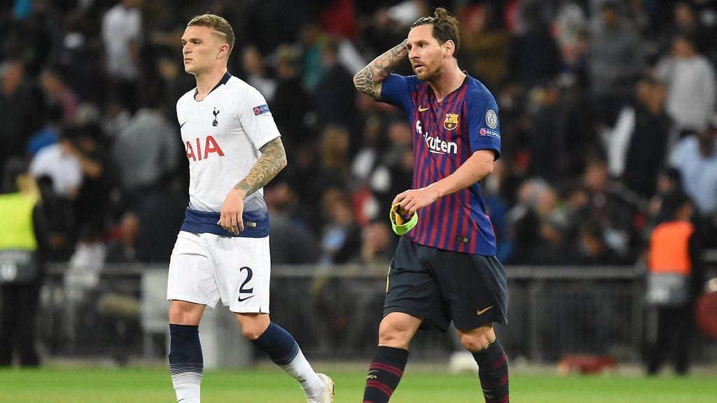 Kieran Trippierillä riittää lapsenlapsille kerrottavaa Lionel Messin kohtaamisesta.