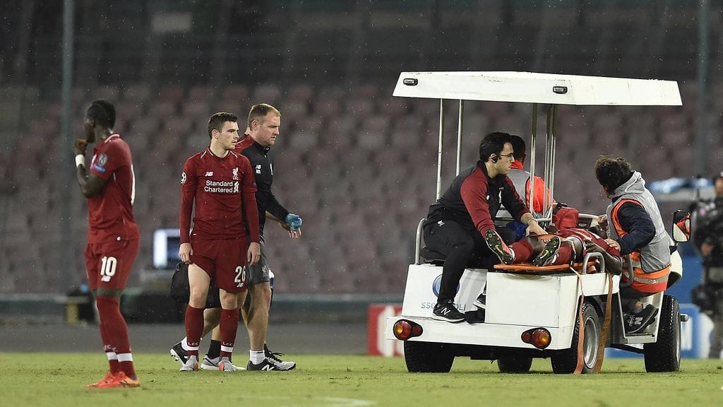 Naby Keitan peli loppui jo vartin kohdalla.