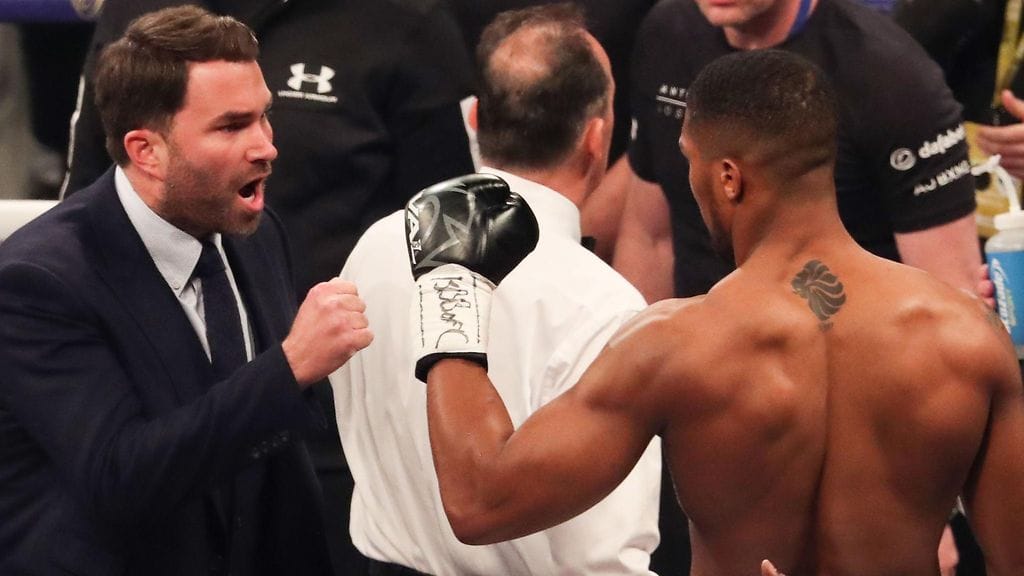 Eddie Hearn ja Anthony Joshua