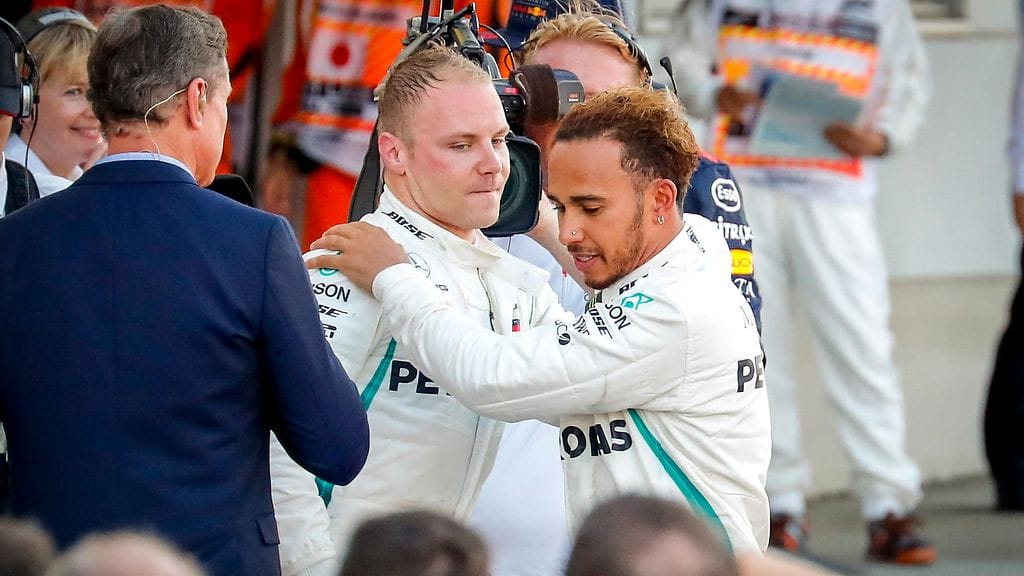 Valtteri Bottas ja Lewis Hamilton