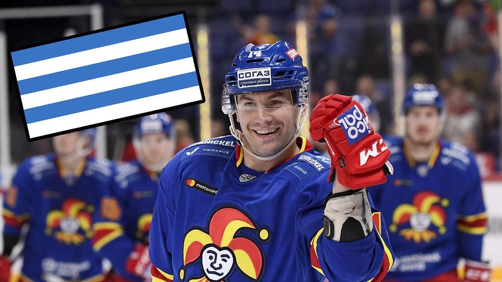 Tallinnan kaupungin lippu on sinivalkoraidallinen.