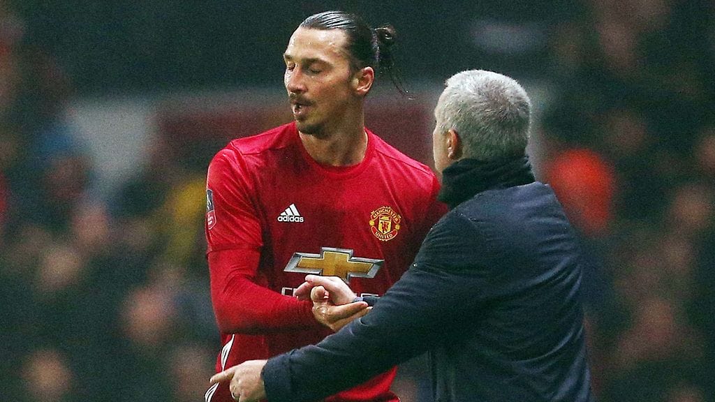 Zlatan Ibrahimovic ja José Mourinho
