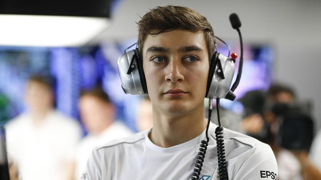 George Russel oli itse aktiivinen tallipaikan hankinnassa.