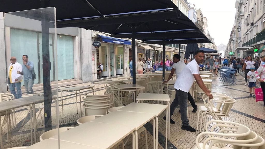 Lissabonissa valmistaudutaan Leslie-myrskyyn