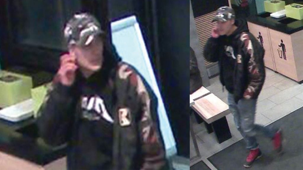 Poliisi julkaisi kuvan teosta epäillystä miehestä.