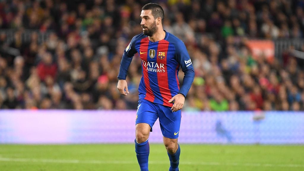 Arda Turan Barcelonan paidassa.