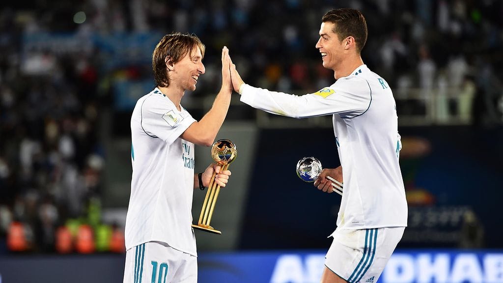 Luka Modric ja Cristiano Ronaldo