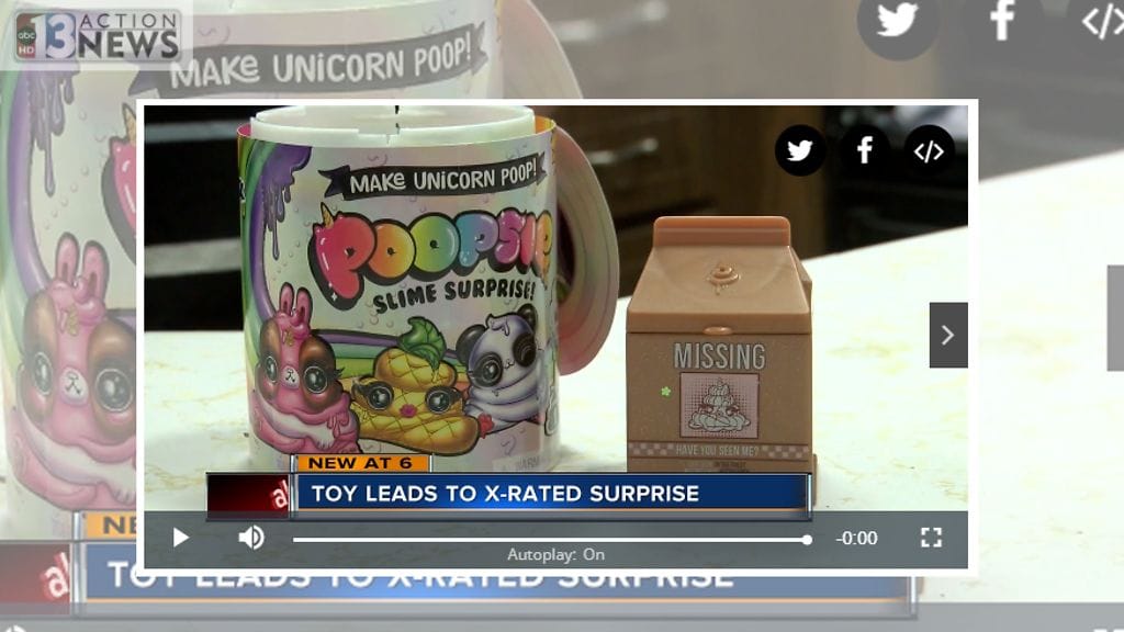 Amerikkalaisperhe osti lapsilleen hittilelun, josta löytyi seksilinjan puhelinnumero. Kuvan lähde ktnv.com