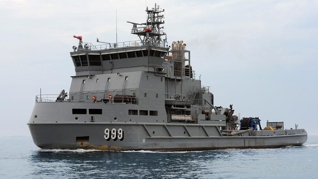 Kuvituskuva Merivoimien monitoimialus Louhesta. Kuvan alus ei liity tapaukseen.